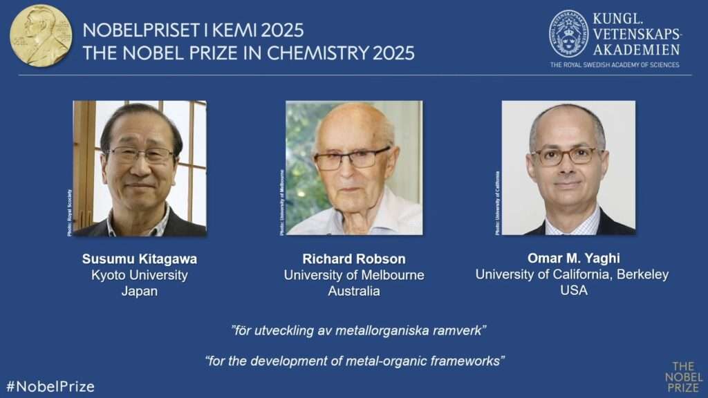 The Architects Of Empty Space: The 2025 Nobel Prize Honours Discoveries In Metal-Organic Frameworks