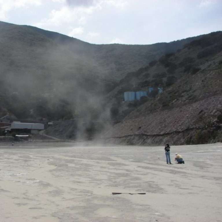 Figure 4. Dust from mining waste