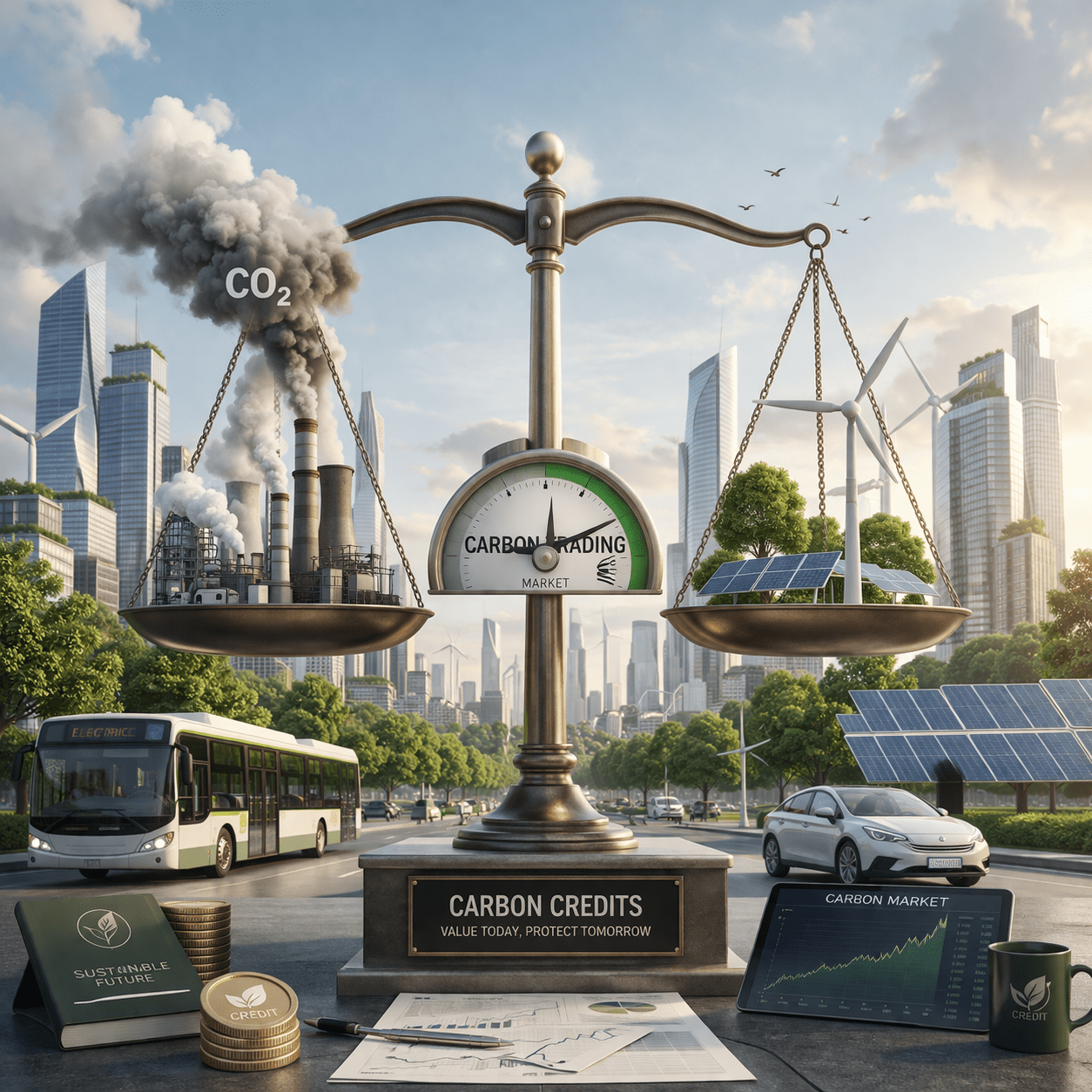 A Market Solution to a Global Carbon Emissions Problem