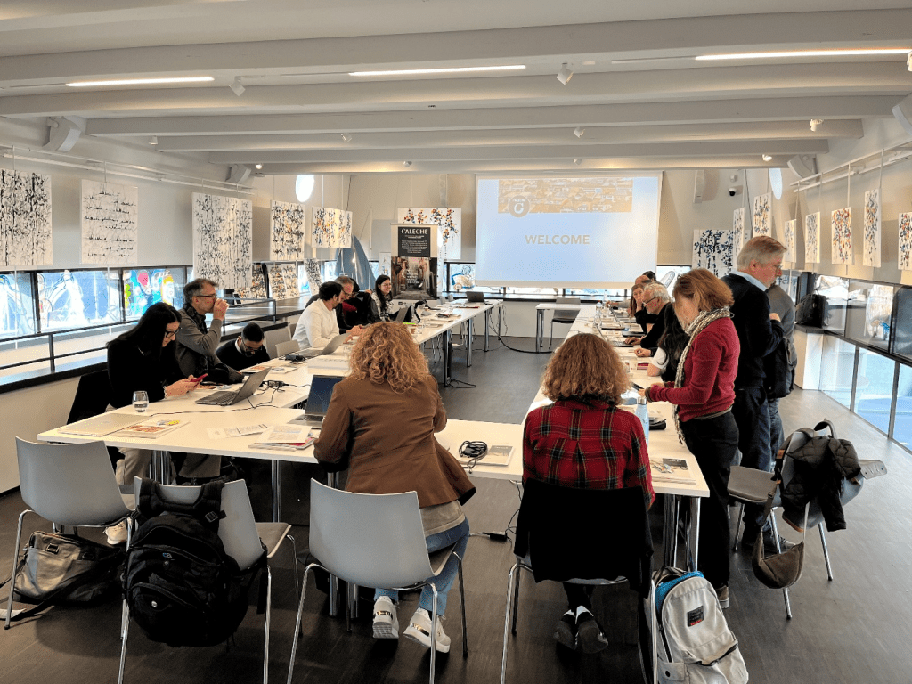 Figure 1. CALECHE team is working together at the General Assembly in Neuchâtel, Switzerland; Credit. Author