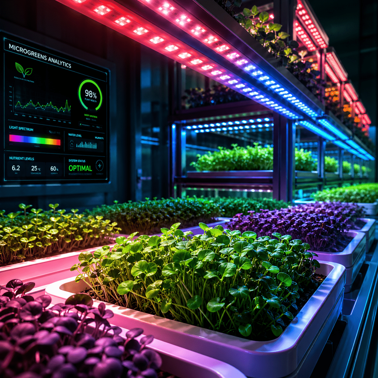 LED-Driven Spectral Engineering of Brassicaceae Microgreens for Enhanced Yield and Phytochemical Quality