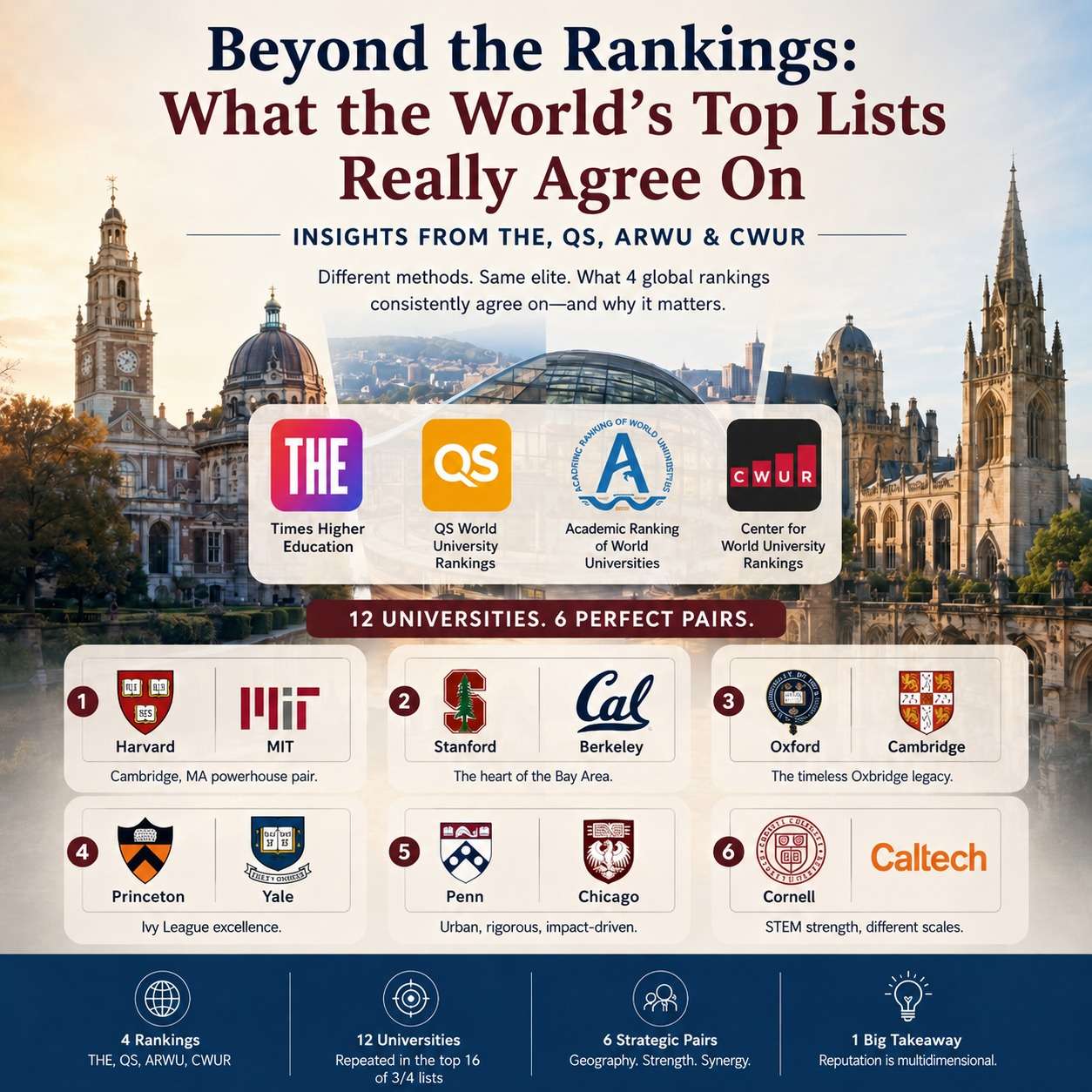 The League of Legends: How Four Major Rankings Agree on the World’s Top Universities