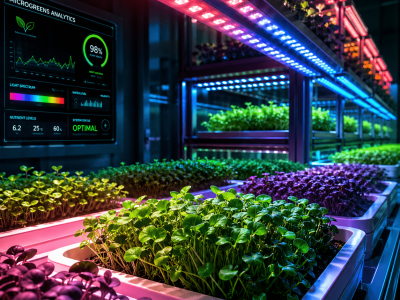 LED-Driven Spectral Engineering of Brassicaceae Microgreens for Enhanced Yield and Phytochemical Quality